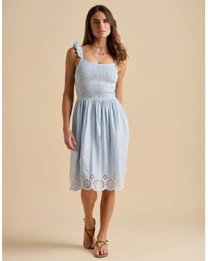 Brakeburn Fossil Knee Length Dress - Blue