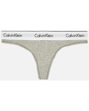 Calvin Klein Cotton Modal Blend Briefs And Thongs - Natural