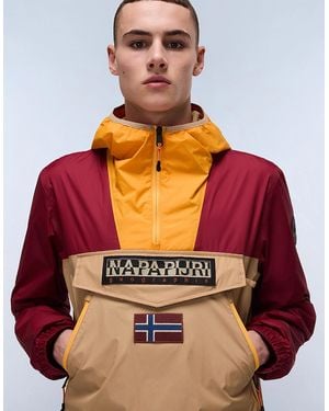 Napapijri Rainforest Ripstop Anorak Jacket - Red