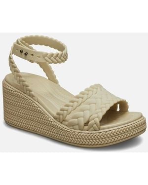 Crocs™ Brooklyn Wedge Sandals - Metallic