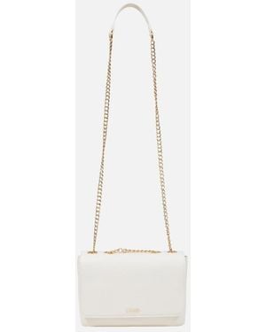 Liu Jo Magnet Fastening Faux Leather Bag With Inside Pockets - White