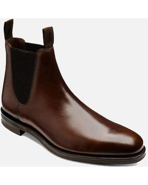Loake Emsworth Leather Boot Dark - Brown