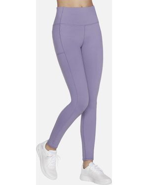Skechers Go Walk Skechers /Ladies Gowalk Wear High Waist Leggings - Purple