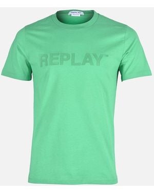 Replay Appliqued Logo T-Shirt - Green