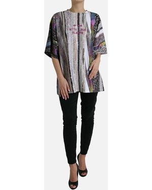 Dolce & Gabbana Printed Round Neck T-Shirt By A Designer - Multicolour