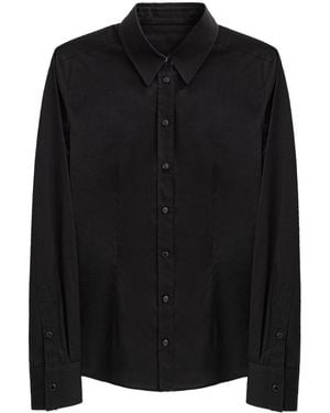 Dolce & Gabbana Fit Stretch Long Sleeved Shirt - Black