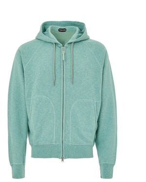 Tom Ford Felpa Con Cappuccio - Verde
