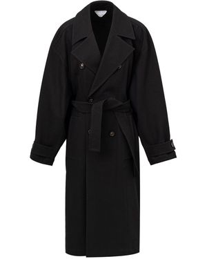 Bottega Veneta Trench Double Cotton Canvas - Black