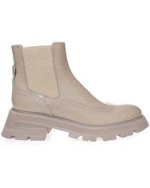 McQueen Chelsea Boots - White