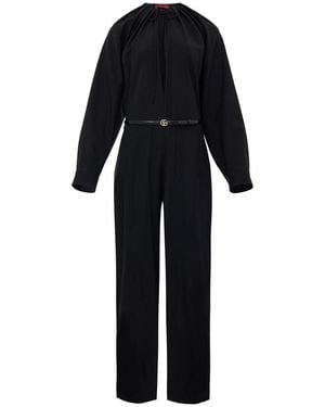 Gucci Suit Dress With Belt - Black