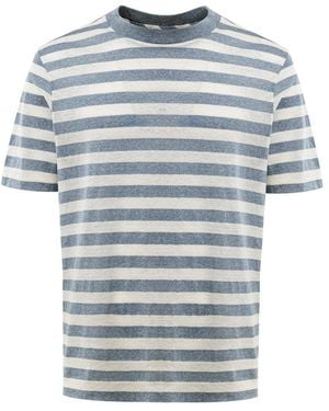 Gran Sasso T-Shirt A Righe - Blue