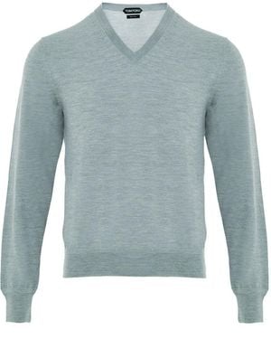 Tom Ford Maglia V-Neck - Blue