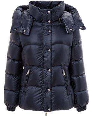 Add Detachable Hood Down Jacket - Blue