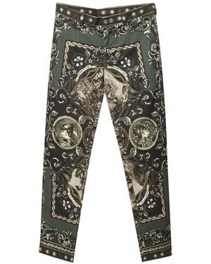 Dolce & Gabbana Cotton Casual Trousers - Grey