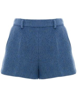 Gucci Pantaloncini Shorts Misto Mohair - Blue