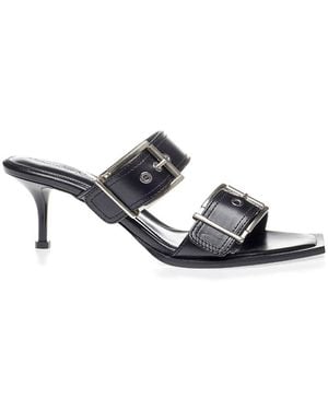 McQueen Sandal With Buckle - Metallic