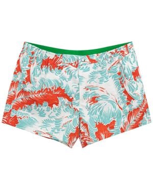 Bottega Veneta Boxer Sea With Print Feather - Red