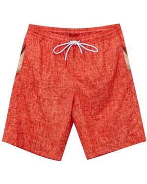 Isaia Costume Boxer With H Hand Printing - Red