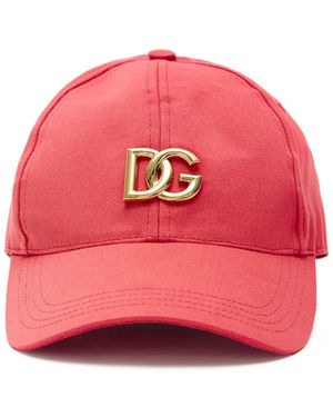 Dolce & Gabbana Cappellino Baseball Con Logo Dg - Pink