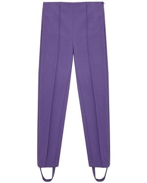 Lardini Pantaloni Stile Cavallerizza - Purple
