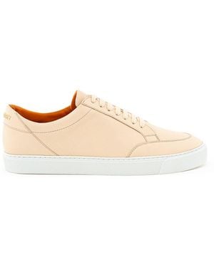 Burberry Powder Leather Trainer - White