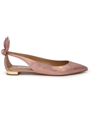 Aquazzura Ballerina Con Fiocco - White