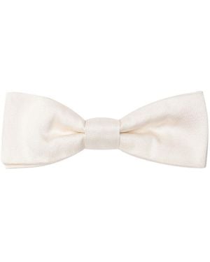 Dolce & Gabbana Silk Bow Tie - White