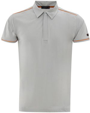 Corneliani Short Sleeve Zip Polo - Gray