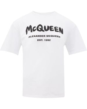 McQueen Mcqueen Graffiti T-shirt - White