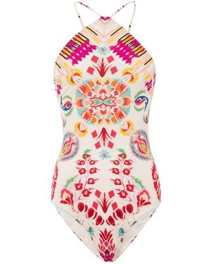 Etro Costume Intero Stampa - Bianco