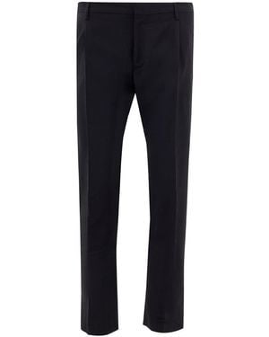 Valentino Tailored Wool Blend Trousers - Blue