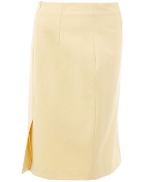 Lardini Sheath Dress Skirt - Natural