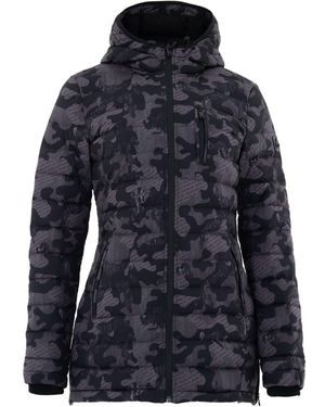 Moose Knuckles Giubbino Lightweight Stampato Allover - Blue