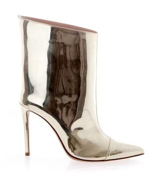 Alexandre Vauthier Leather Patent Boot - White