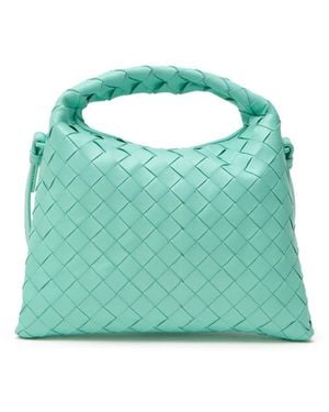Bottega Veneta Mini Borsa A Spalla Hop Con Intreccio - Green