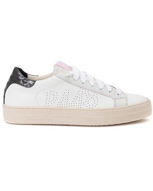 P448 Sleek Leather Sneakers - White