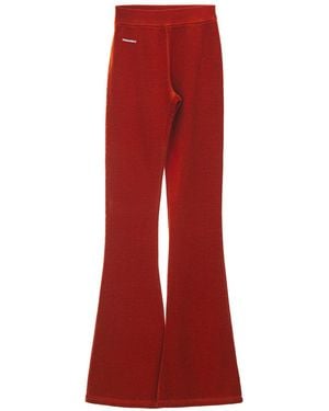 DSquared² Flat -Waisted Flane Sweatshirt Trousers - Red