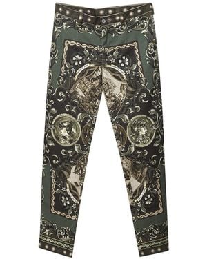 Dolce & Gabbana Cotton Casual Trousers - Grey