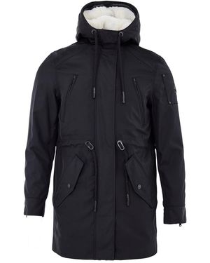 Moose Knuckles Parka Con Coulisse - Blue