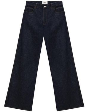 Coperni Jeans A Vita Alta Con Gamba Larga - Blue