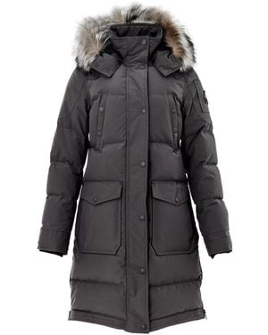 Moose Knuckles Giubbino Lungo Imbottito - Grey