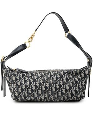 Dior Medium D-Journey Jacquard Oblique Bag - Metallic