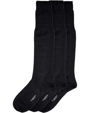 ZEGNA Tripack Socks - Black