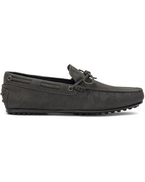 Tod's City Gommino Laccetto Moccasin - Black