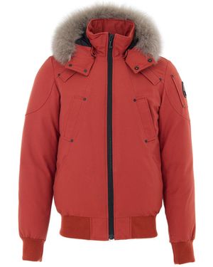 Moose Knuckles Giubbino Bomber Blu Imbottito - Red