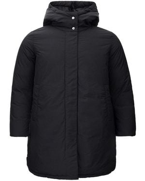 Add Reservable Long Quilted Jacket - Blue