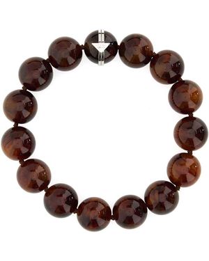 Prada Pearls Necklace - Brown