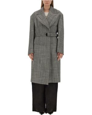 Tom Ford Wool Patchwork Coat - Grey