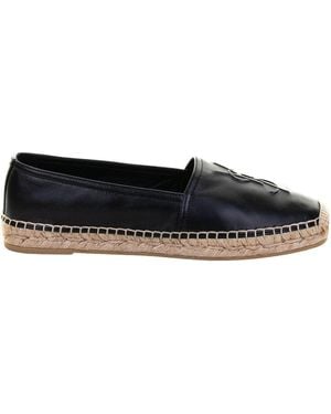 Saint Laurent Espadrilles With Monogram Sandal - Black