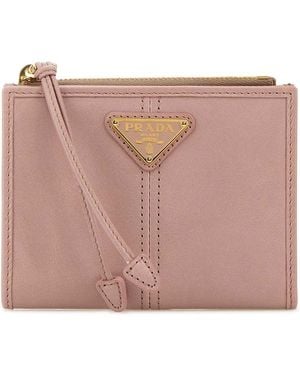 Prada Leather Wallet - Pink